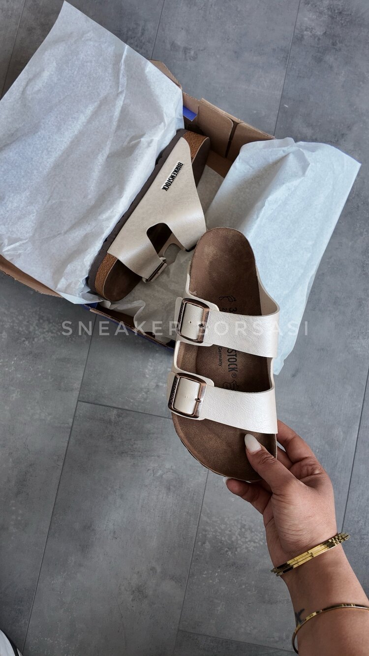 Birkenstock Arizona White“ Premium “