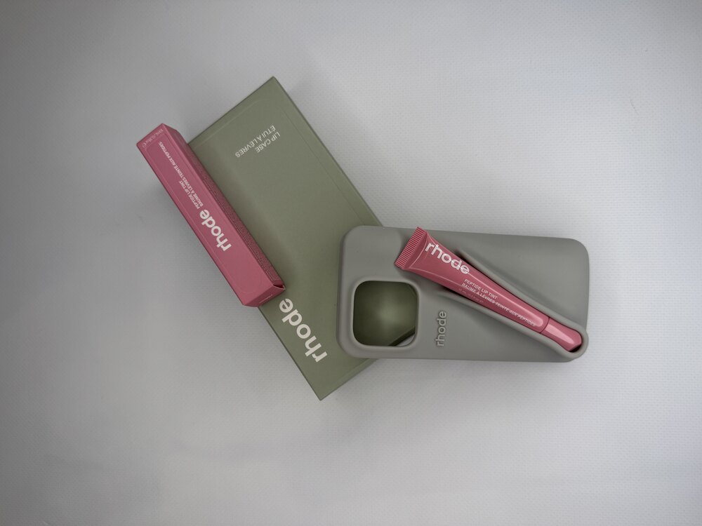 Rhode Lip Case Gray + Lipt Tint Ribbon İkili Set