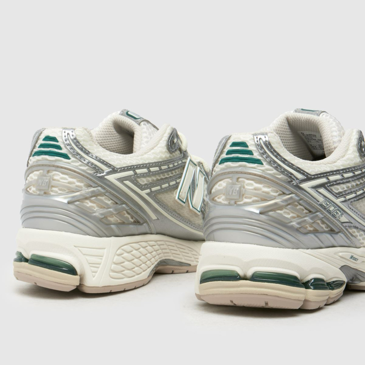 New Balance 1906R Silver Metallic Cream Green  