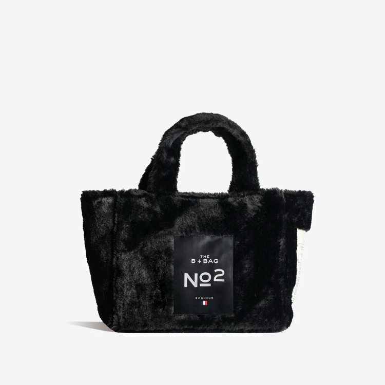 Bonheur Fluffy Sheep Beige Bag Black