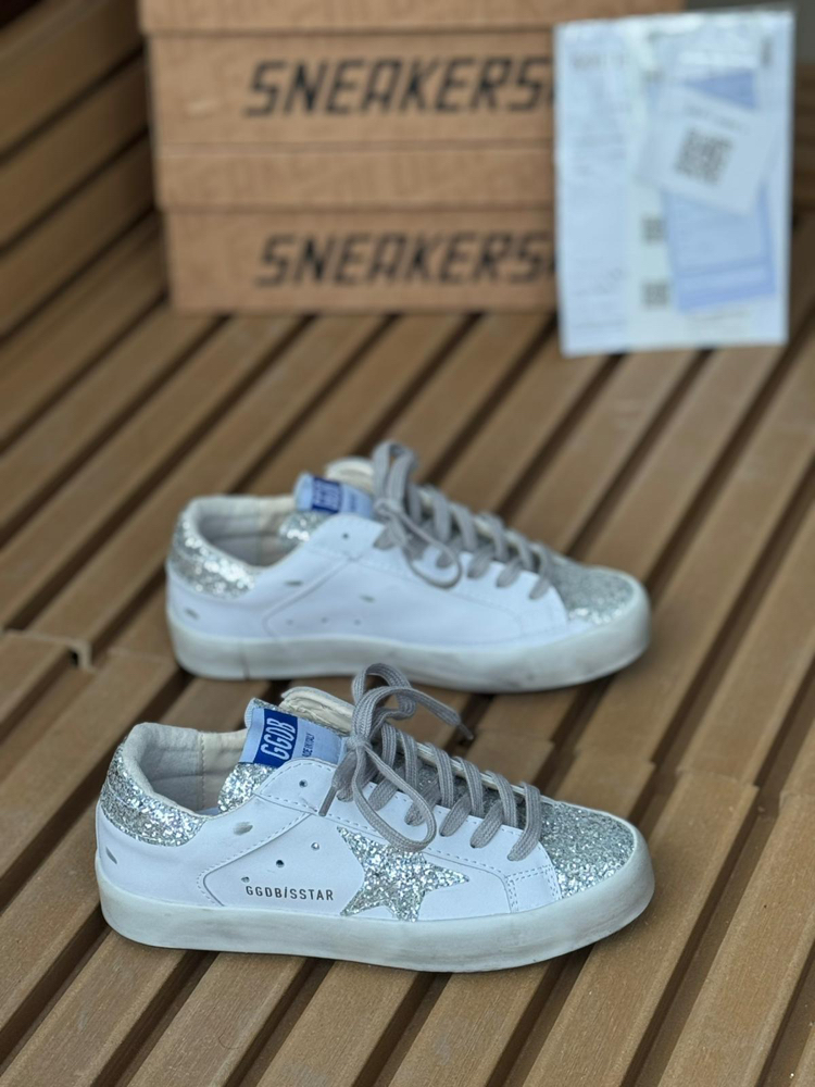 Golden Goose Simli Gümüş