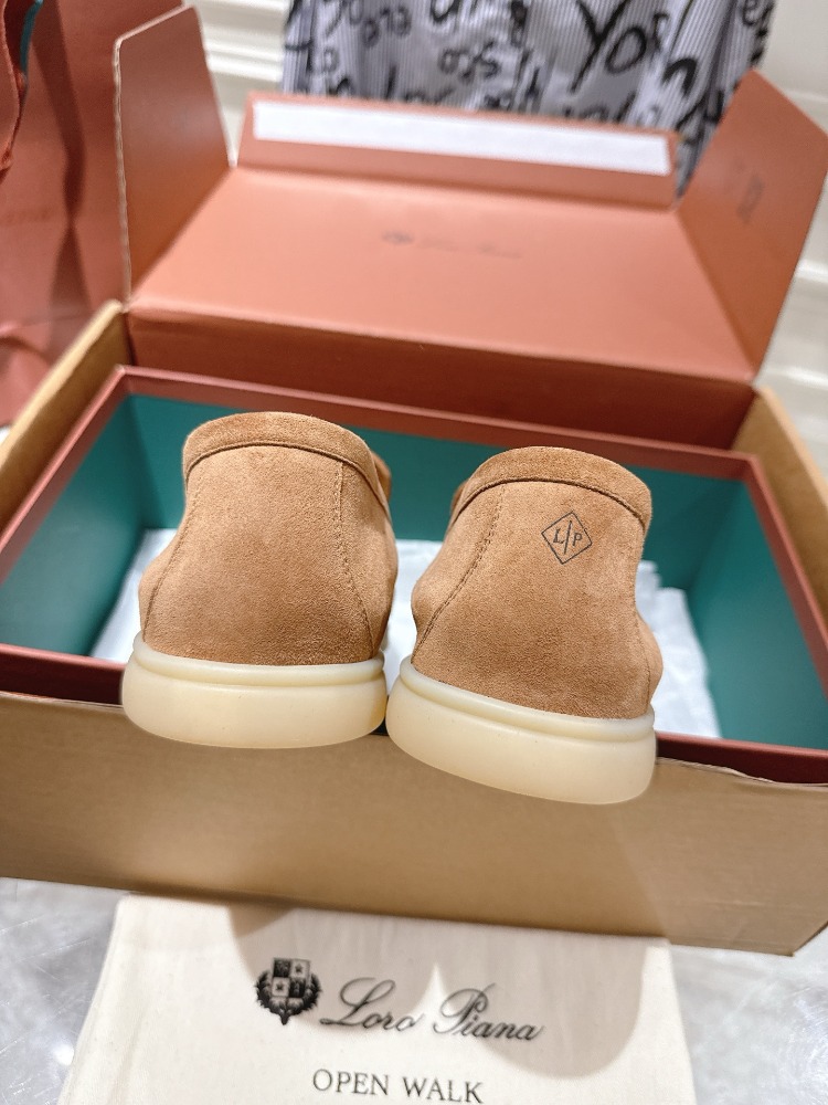 Loro Piana Summer Walk Loafer Suede Light Wood Smoke 39-46