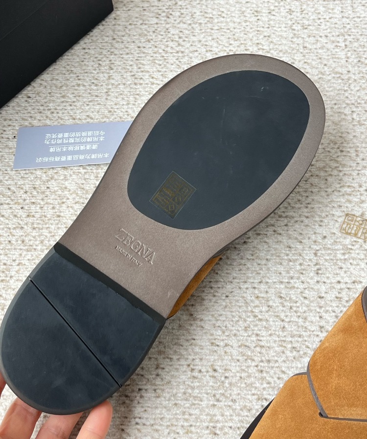 Zegna Almond Suede Sandal 39-45
