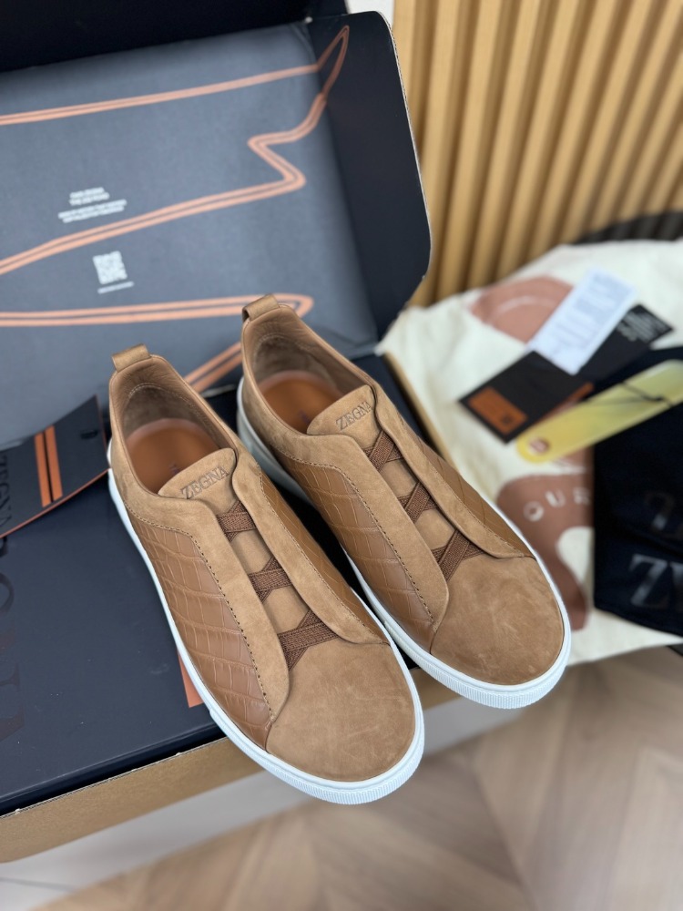 ZEGNA Deerskin Triple Stitch Leather 38-46
