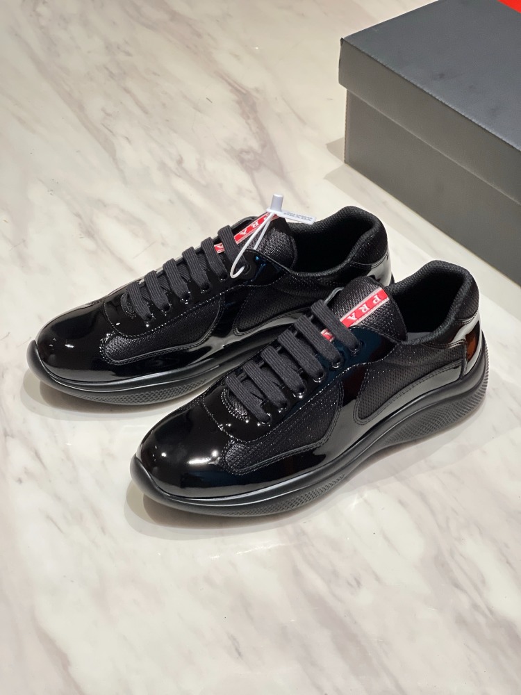 Prada America’s Cup Siyah Rugan ve Teknik Kumaş Erkek Spor Ayakkabı 38-45