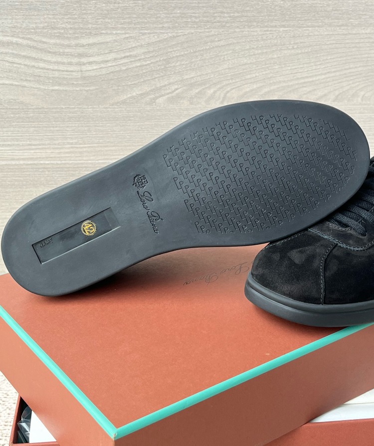 Loro Piana Soho 2.0 Walk Low-Top Sneakers in Black 39-45