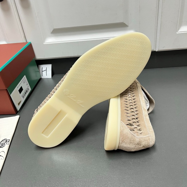 Loro Piana Summer Walk Loafer Suede Classic Beige 38-45