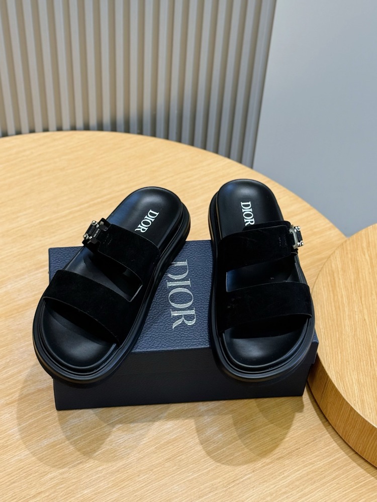 Aqua Sandal Black Suede 38-45
