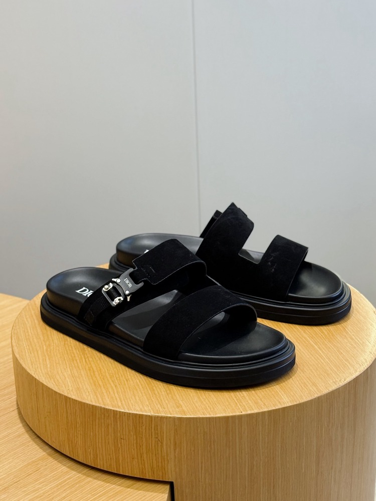 Aqua Sandal Black Suede 38-45