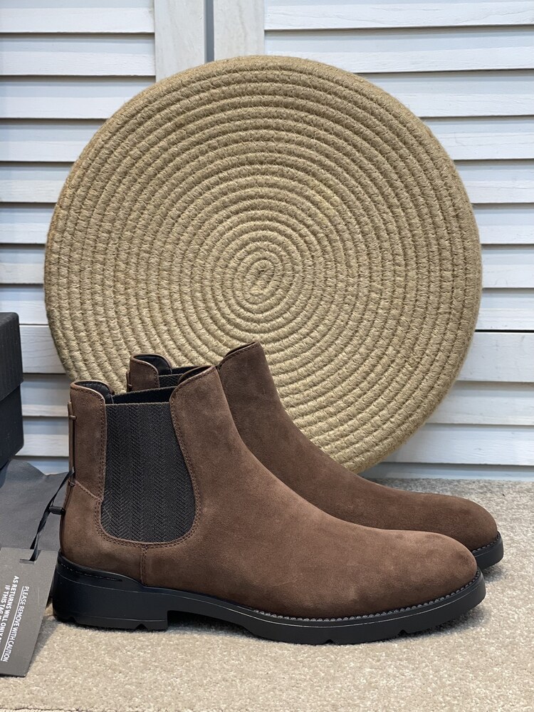 Zegna Brown Cortina Chelsea Boots 39-45