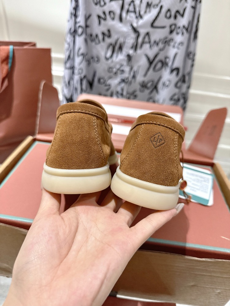 Loro Piana Summer Charms Walk Loafer Suede Colour Vicuna 38-46