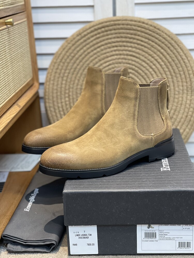 Zegna Camel Cortina Chelsea Boots 39-45