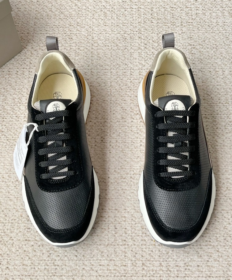 Brunello Cucinelli - Perforated Leather & Suede Sneaker 39-45