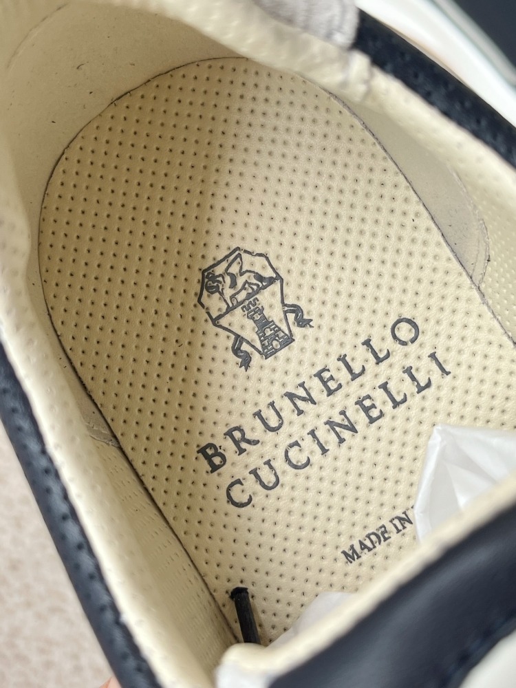 Brunello Cucinelli - Blue leather sneakers 39-45