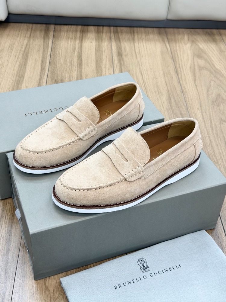 BRUNELLO CUCINELLI Suede Penny Loafers 39-45