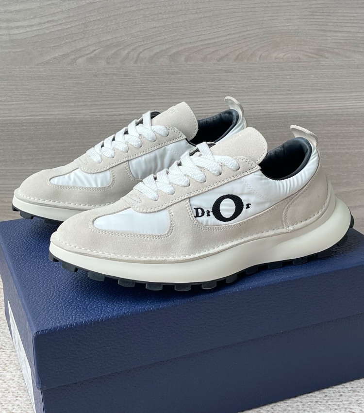 Squash Sneaker Gray Suede Calfskin and White Technical Fabric 39-45