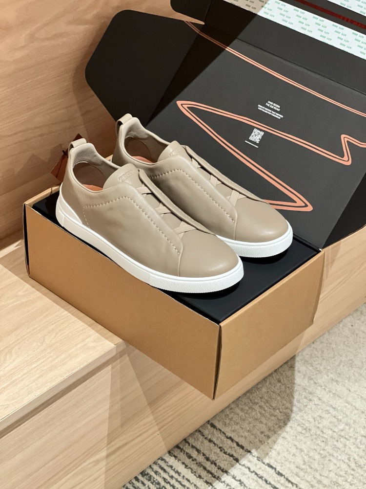 Zegna - Light Brown Men's Leather 39-46