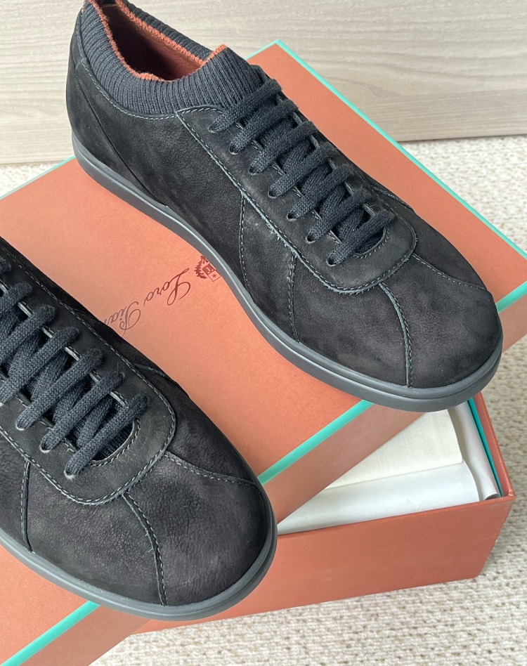 Loro Piana Soho 2.0 Walk Low-Top Sneakers in Black 39-45