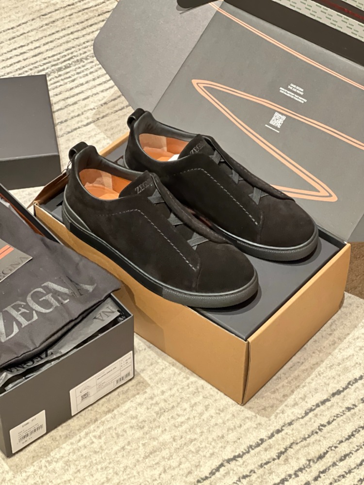 Zegna Triple Stitch™ Sneakers | Black 39-46