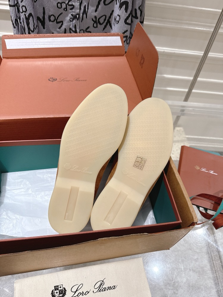 Loro Piana Summer Walk Loafer Suede Light Wood Smoke 39-46