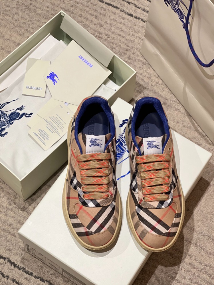 Burberry Bej Erkek Check Terrace Bej Erkek Spor Ayakkabı 35-45