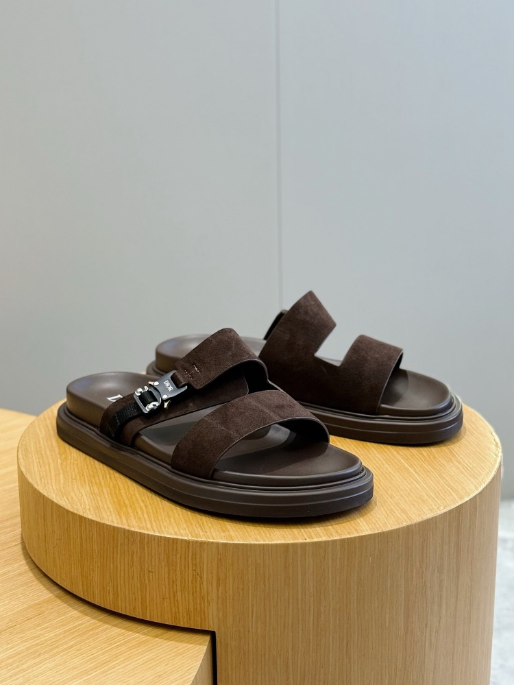 Aqua Sandal Deep Brown Suede 38-45