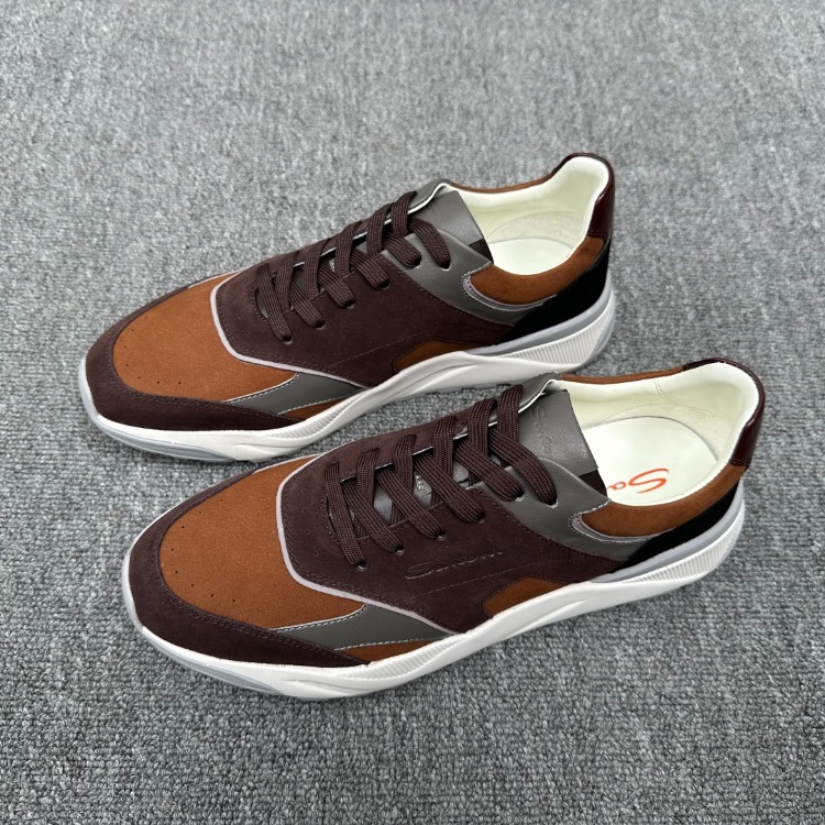 Santoni Süet Deri Logolu Sneakaer 38-46