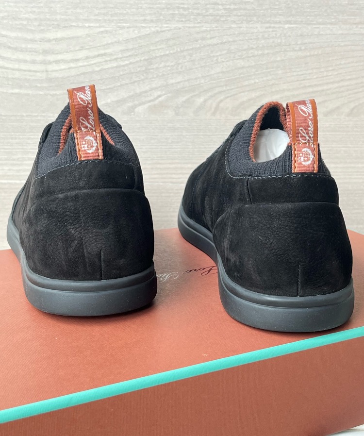 Loro Piana Soho 2.0 Walk Low-Top Sneakers in Black 39-45
