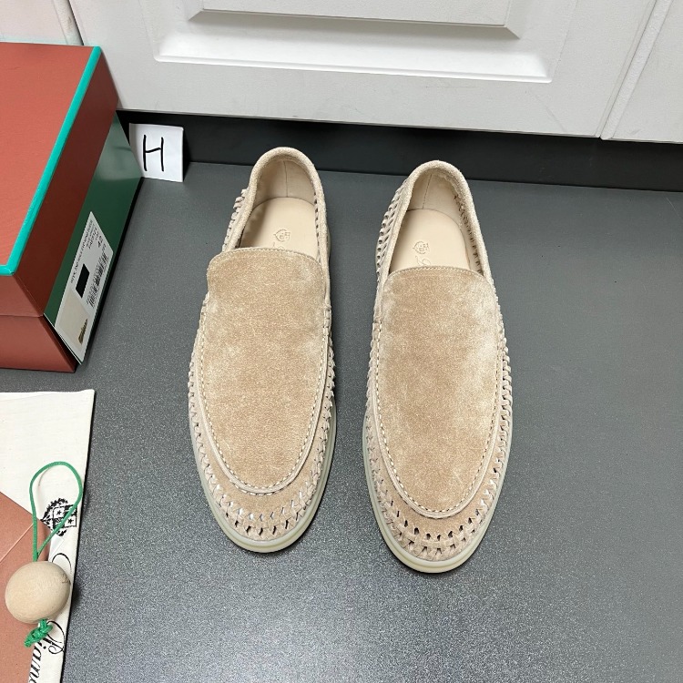 Loro Piana Summer Walk Loafer Suede Classic Beige 38-45