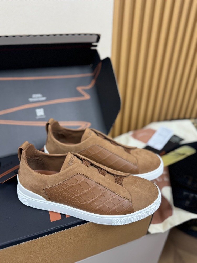 ZEGNA Deerskin Triple Stitch Leather 38-46
