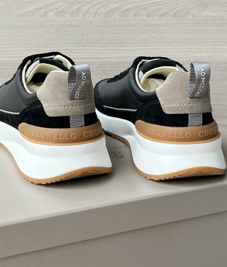Brunello Cucinelli - Perforated Leather & Suede Sneaker 39-45