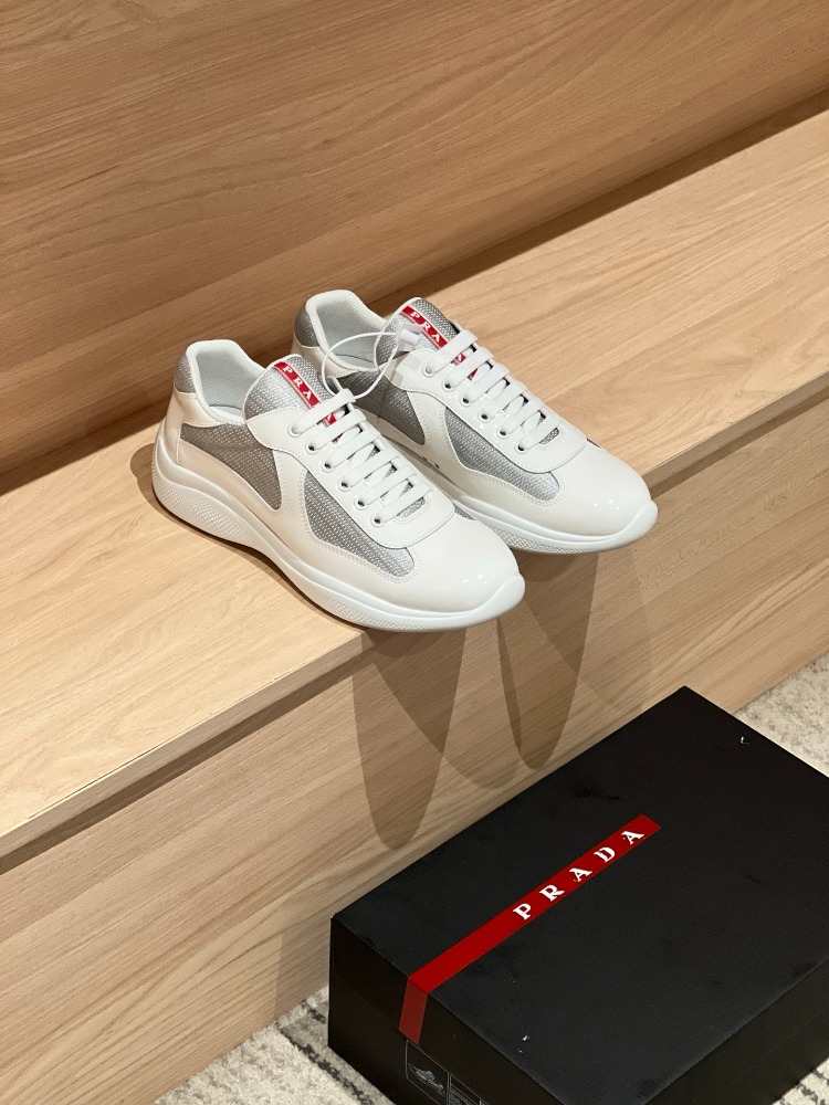 Prada America’s Cup Kauçuk ve Bike Kumaş Spor Ayakkabı 38-45