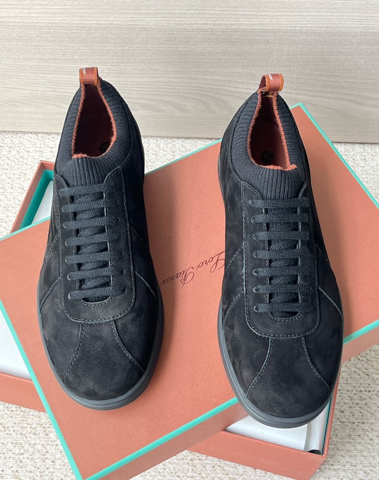 Loro Piana Soho 2.0 Walk Low-Top Sneakers in Black 39-45