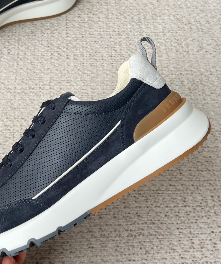 Brunello Cucinelli - Blue leather sneakers 39-45