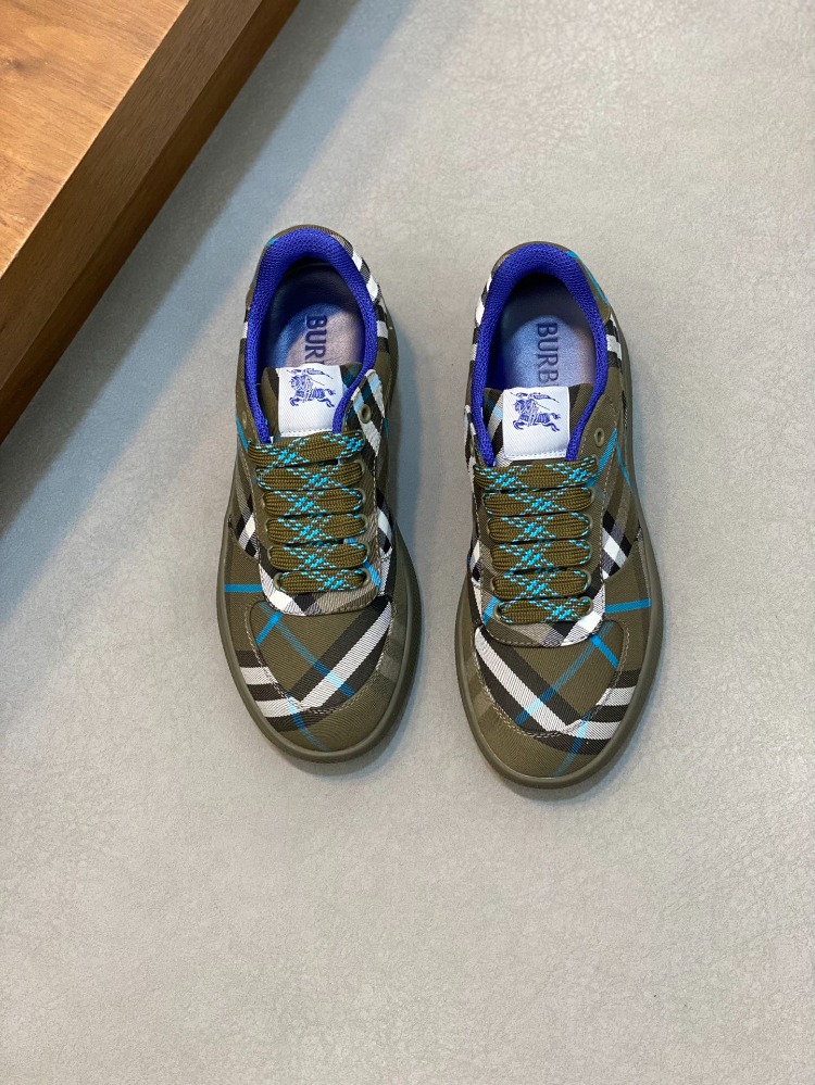 Burberry Check Terrace Low-Top Sneakers In Brown 38-46