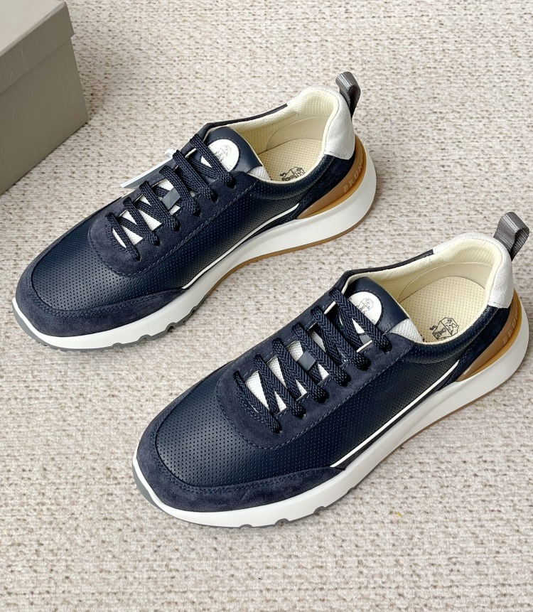 Brunello Cucinelli - Blue leather sneakers 39-45