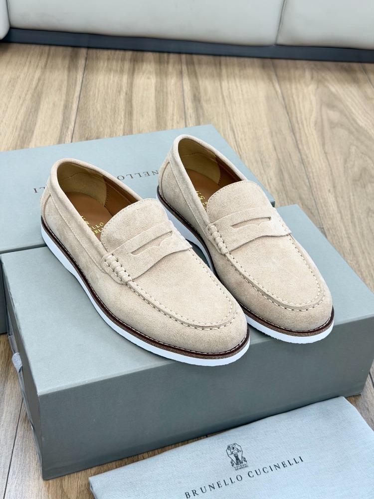 BRUNELLO CUCINELLI Suede Penny Loafers 39-45