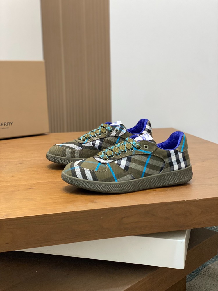 Burberry Check Terrace Low-Top Sneakers In Brown 38-46