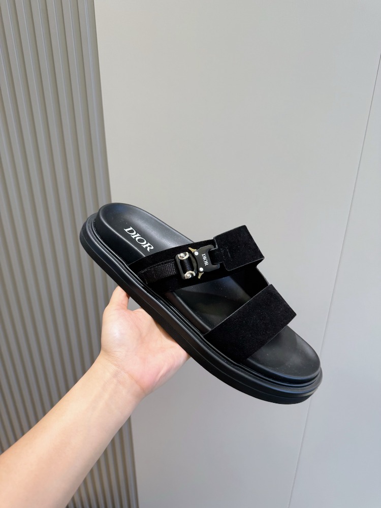 Aqua Sandal Black Suede 38-45