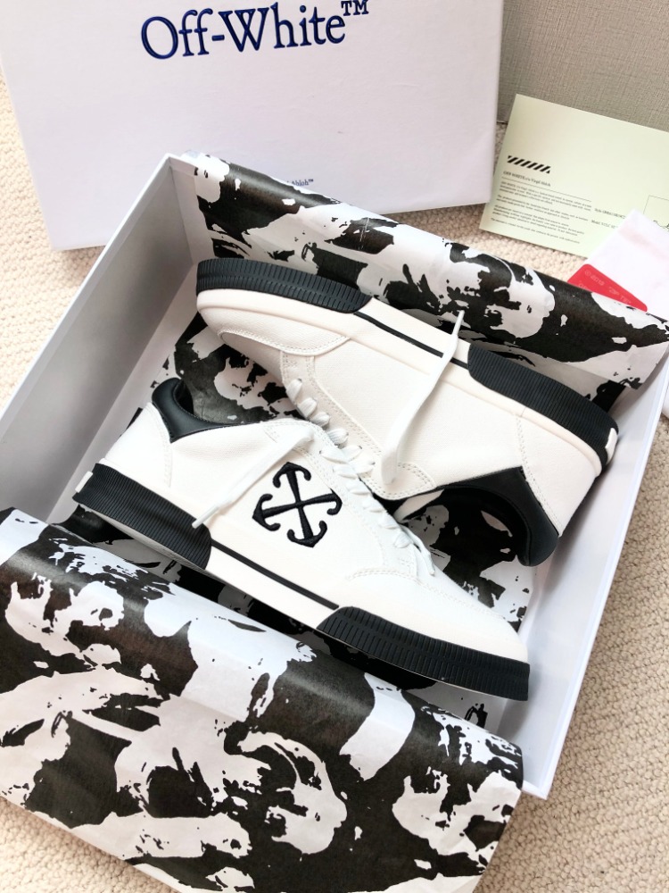 Off-White c/o Virgil Abloh White & Black New Low Vulcanized 35-45