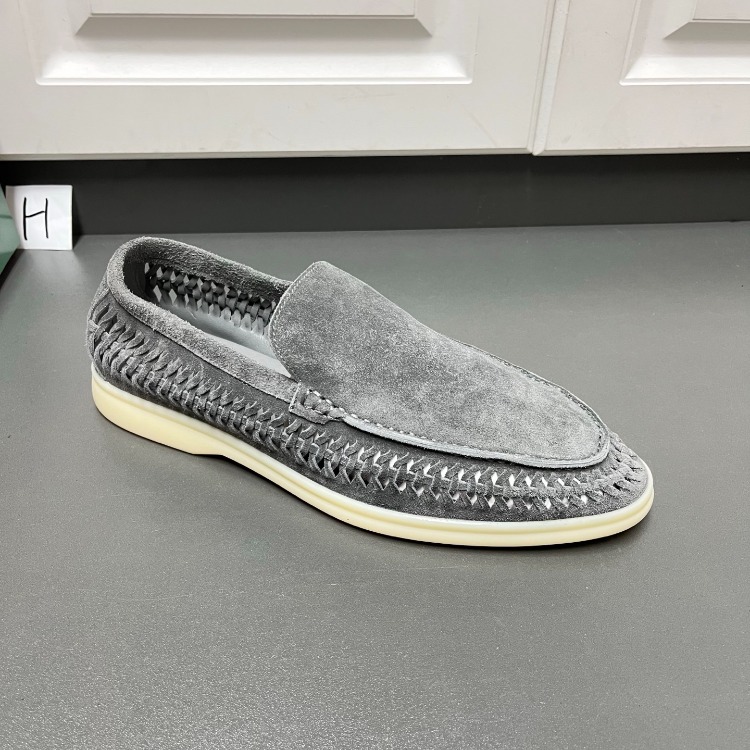 Loro Piana Summer Walk Loafer Suede Grey 39-45