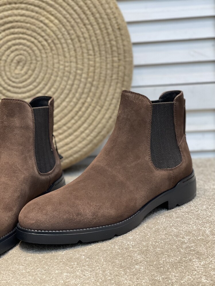  Zegna Brown Cortina Chelsea Boots 39-45