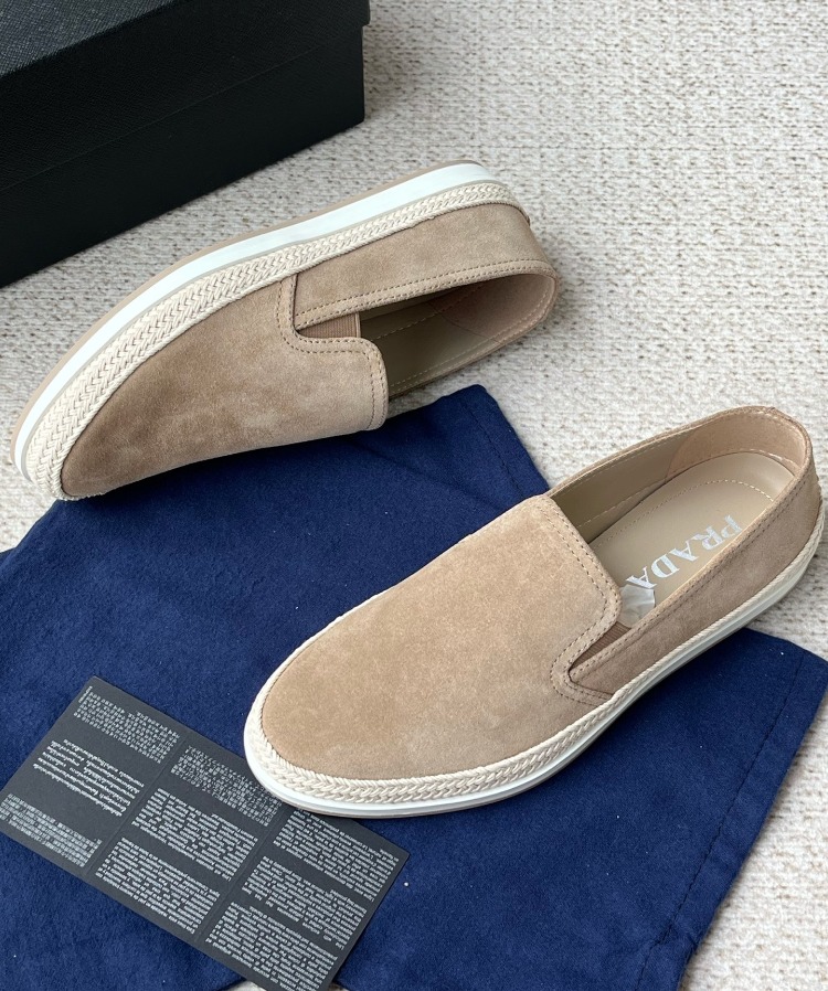 Prada Süet Loafer - Kahverengi 39-45