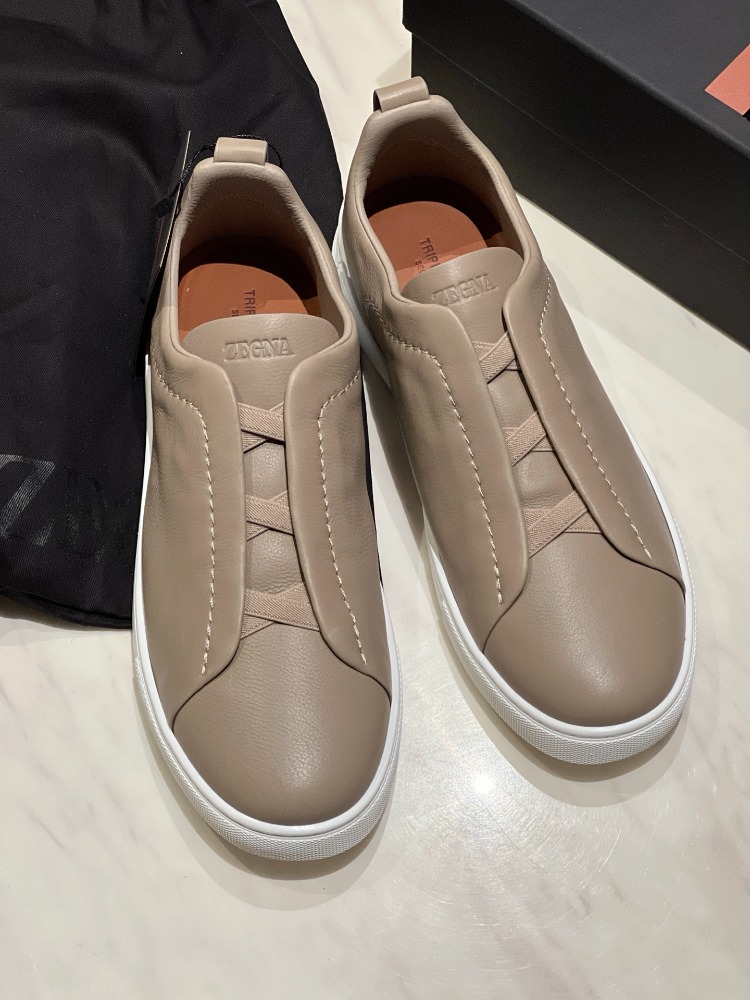 Zegna - Light Brown Men's Leather 39-46