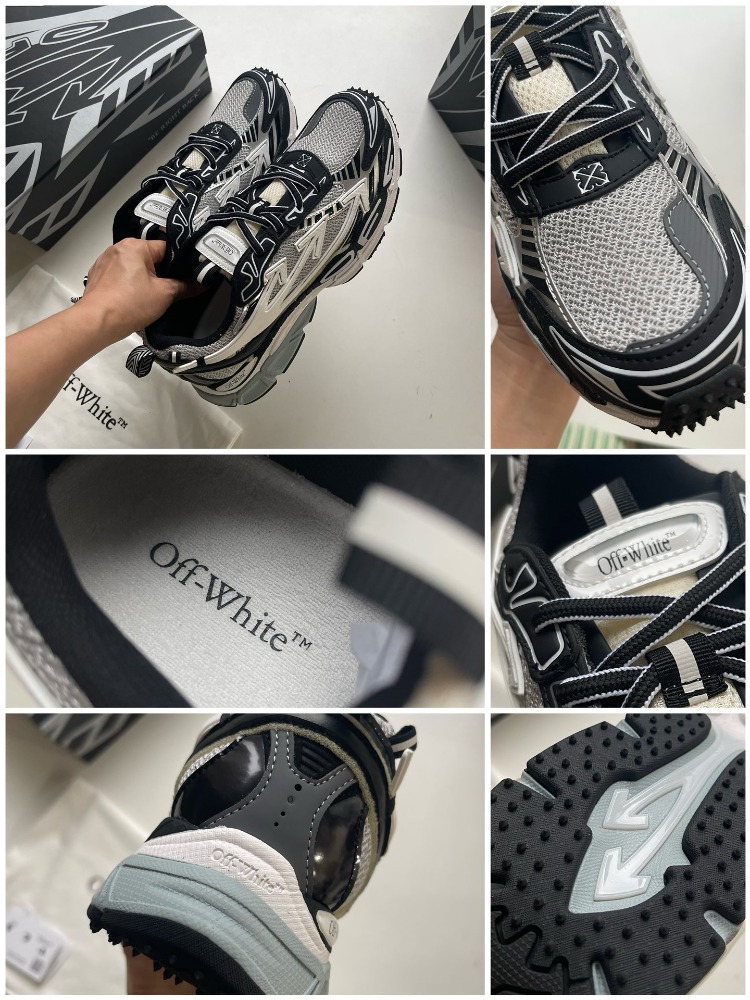 Off-White Siyah-Gri Be Right Back Sneaker 35-45