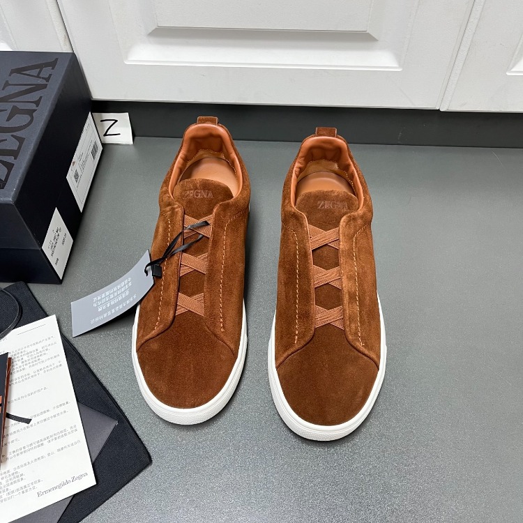 Zegna - Taba Erkek Süet Sneaker 39-45