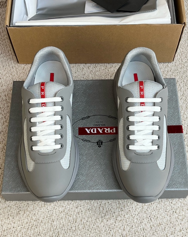 Prada America’s Cup Kauçuk ve Bike Kumaş Spor Ayakkabı 39-45