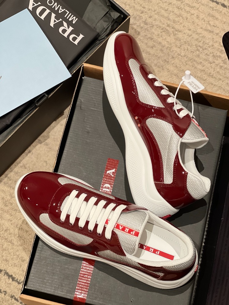 Prada America's Cup Biker Kumaş Spor Ayakkabı 38-45