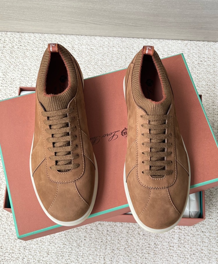 Loro Piana Soho 2.0 Walk Low-Top Sneakers in Brown 39-45