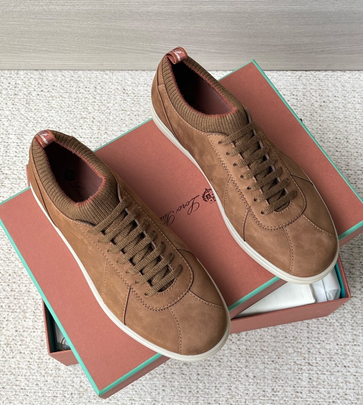 Loro Piana Soho 2.0 Walk Low-Top Sneakers in Brown 39-45